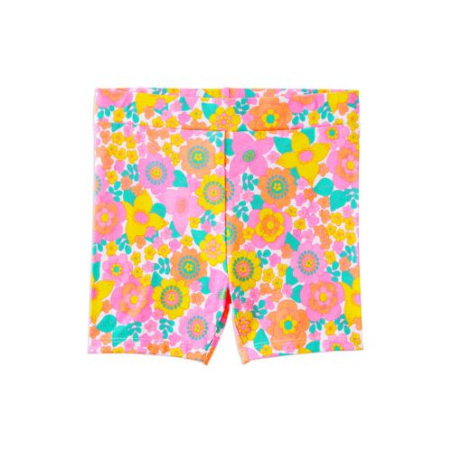 kids groovy garden bike shorts
