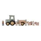 little dutch little farm tractor trailer with animals and farmer