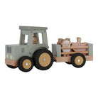 little farm tractor trailer with animals