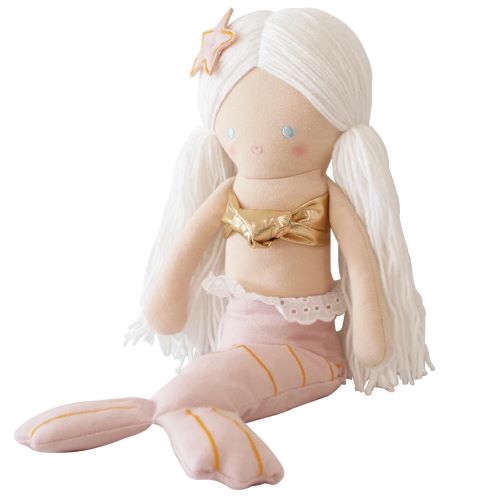 mila mermaid doll pink with starfish alimrose