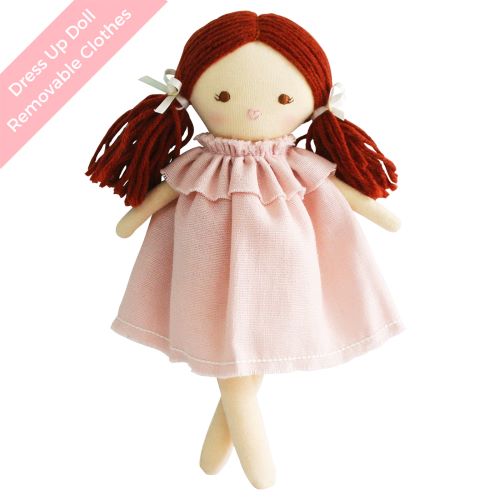 mini matilda doll pink dress 24cm alimrose