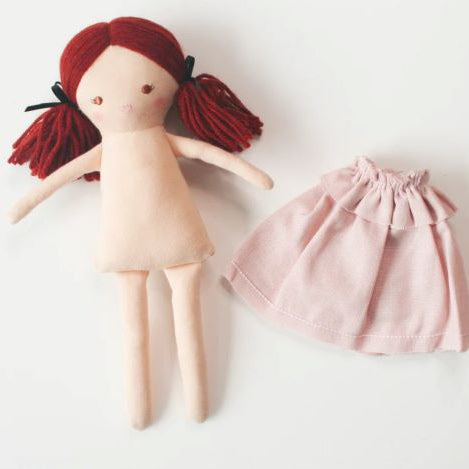 mini matilda doll pink dress 24cm alimrose