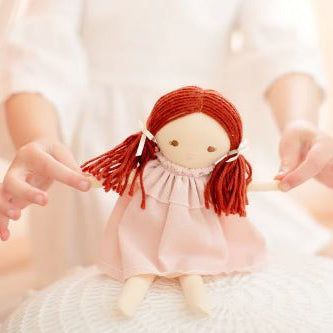 mini matilda doll pink dress 24cm alimrose