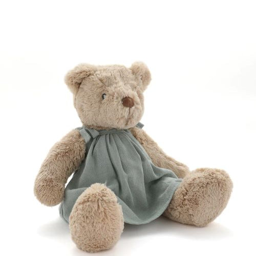 Mrs Honey Bear in Sage Dress