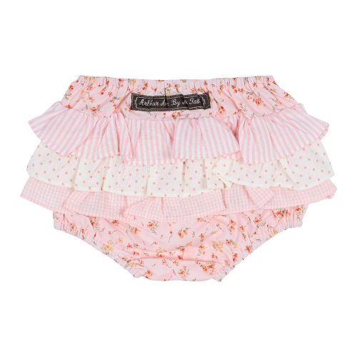 Arthur Ave peach rose buttercream frilly bottoms