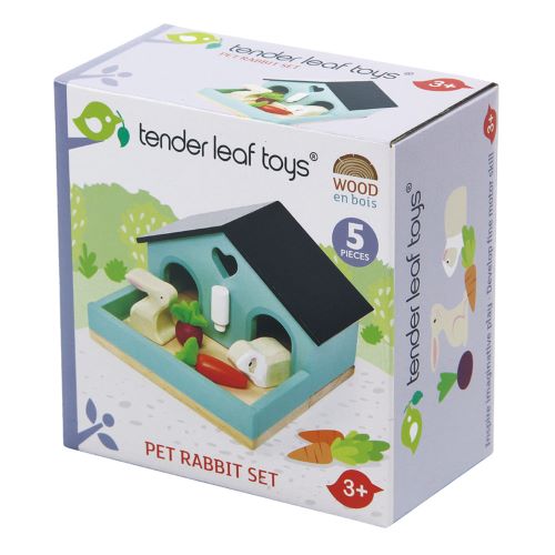 Pet rabbit and guinea pig set