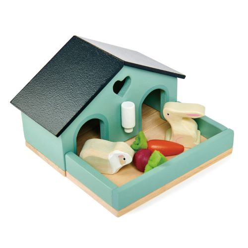 Pet rabbit and guinea pig set