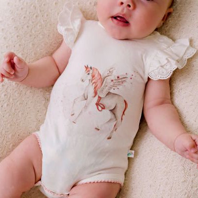 baby bodysuit magical unicorn