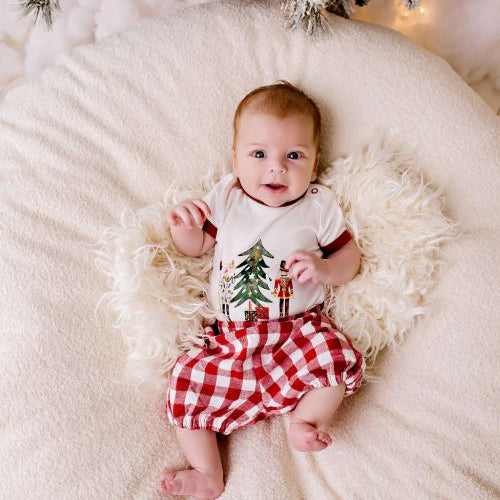 Confetti Kidz red gingham shorts