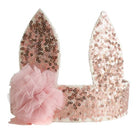 sequin bunny crown rosegold alimrose