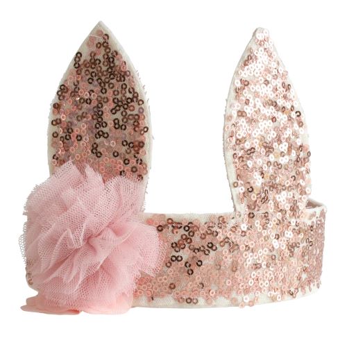sequin bunny crown rosegold alimrose