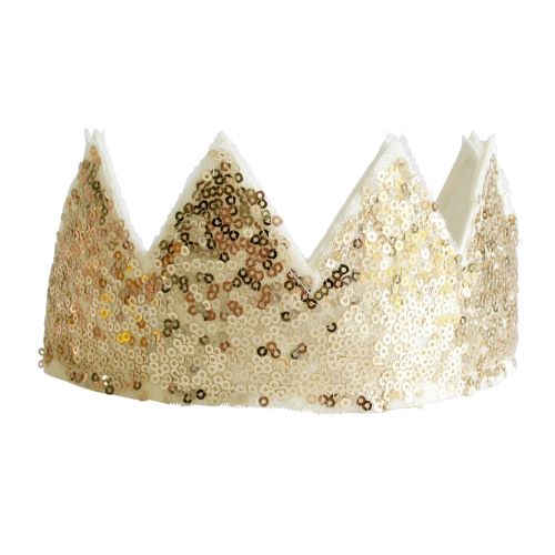 sequin sparkle crown gold alimrose