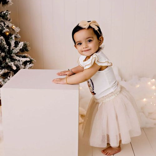 Confetti Kidz sparkly gold tulle skirt