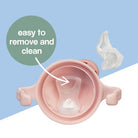 spout cup top in color blush