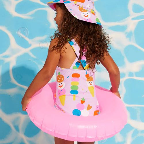 back of the elastic strap swimmers sundae fun day