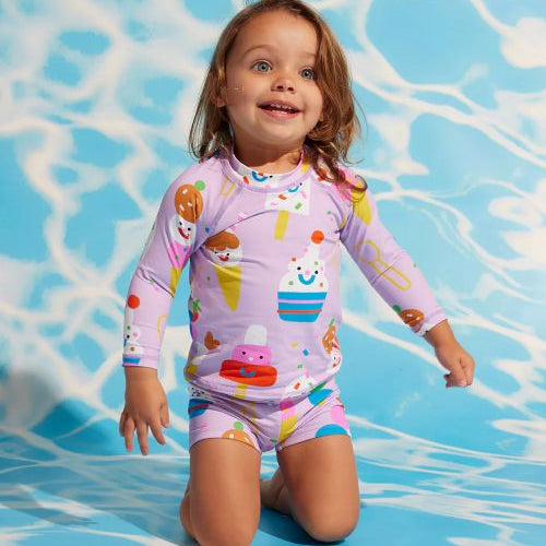 Sundae fun day long sleeve rash vest