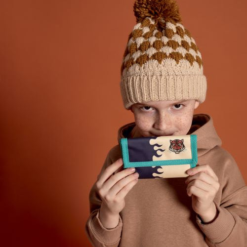Boy with the tiger wallet