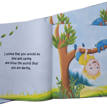 Inside of the wish baby book