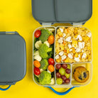 Packed blue slate lunchbox