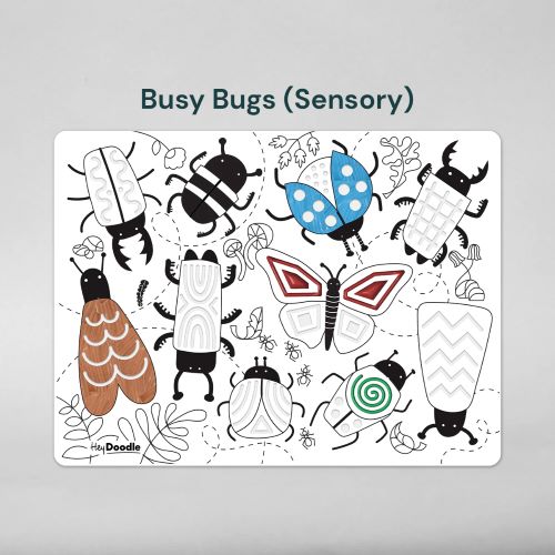 Hey Doodle sensory mat busy bugs 