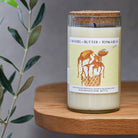 Caramel & butter & tonka bean unwined candle