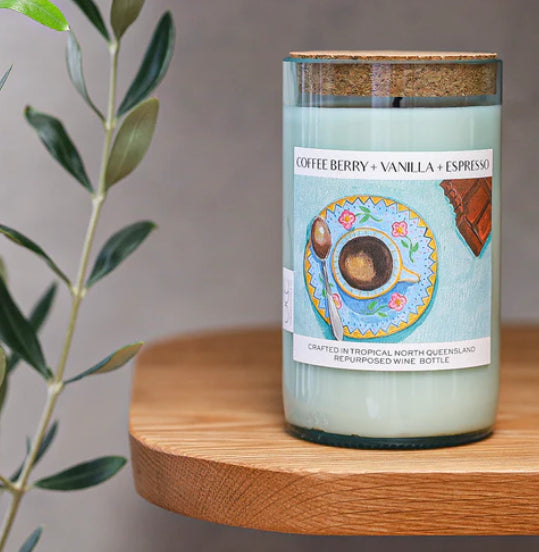 Coffee berry & vanilla & espresso Unwined candle