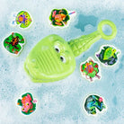 Croc chasey catch a frog in the bath