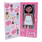 Wooden magnetic dress up doll Zoey