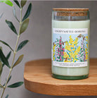 Golden Wattle & boronia unwined candle