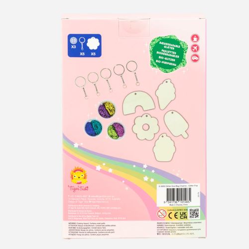 Back of box glitter goo bag charms