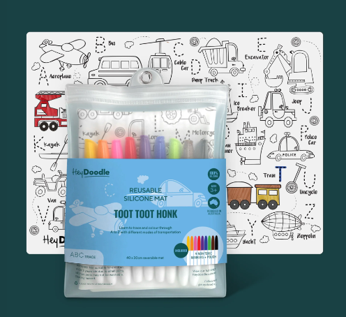 resuable hey doodle cars and trucks drawing pad