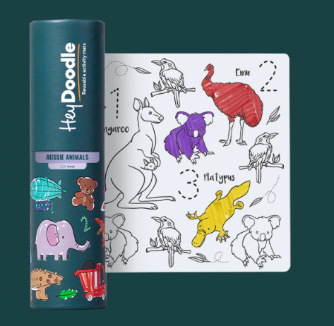 hey doodle aussie animals drawing pad