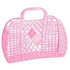 Retro basket large bubblegum pink