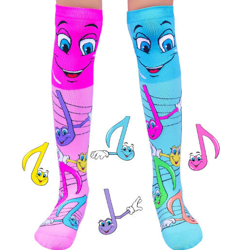 Music Notes Socks Age 6-99