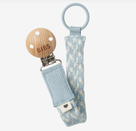 Pacifier clip baby blue