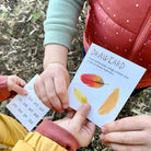 Children playing with the bird spotting kit