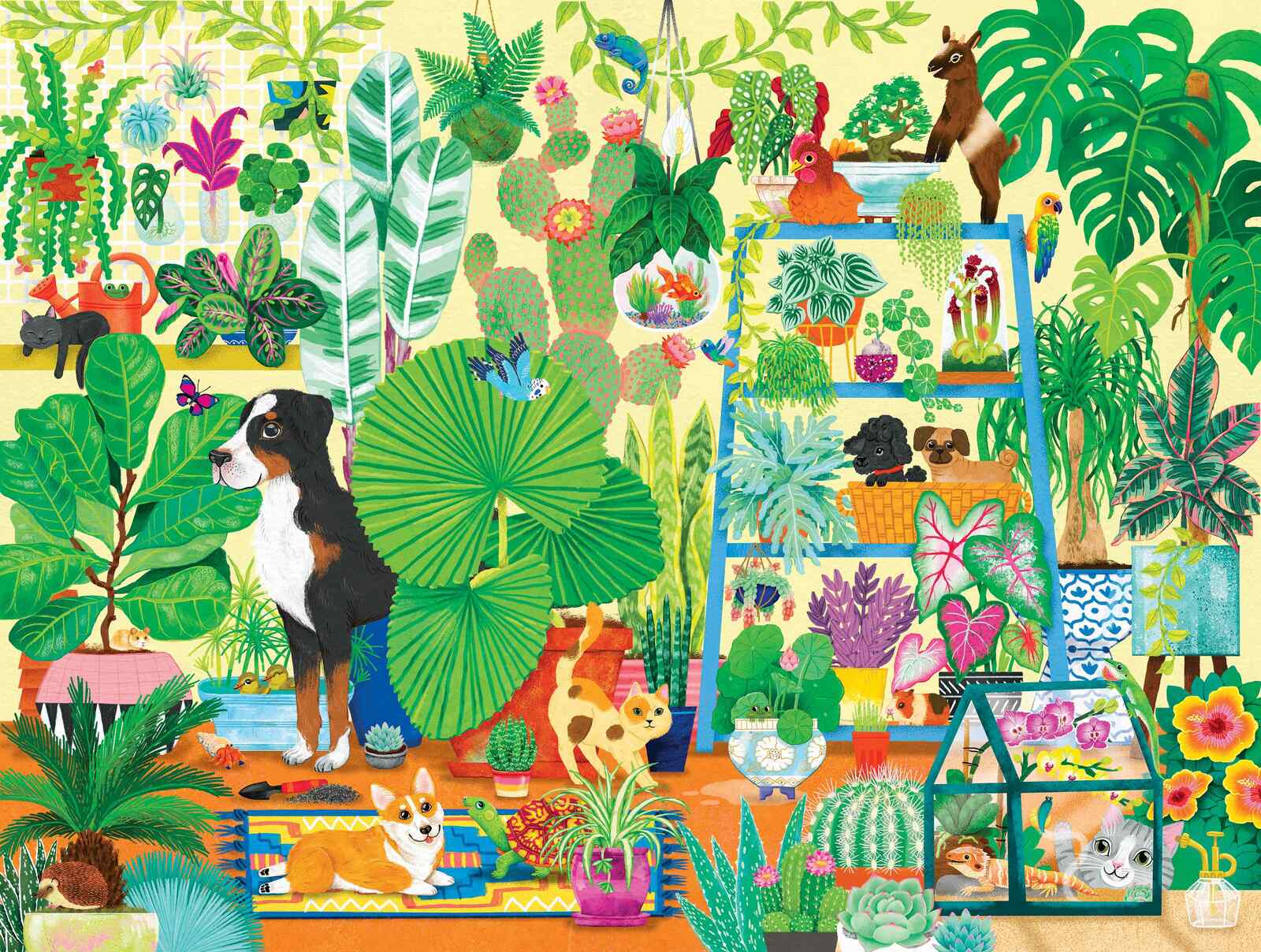 500 piece puzzle plants and pets