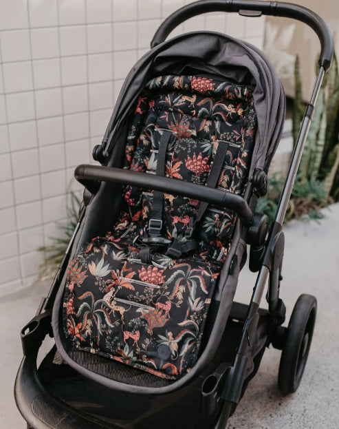 Pram seat liner in Black jungle