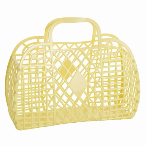 Sun Jellies retro basket large yellow