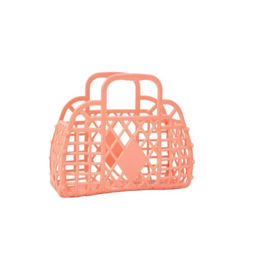 Retro basket mini peach