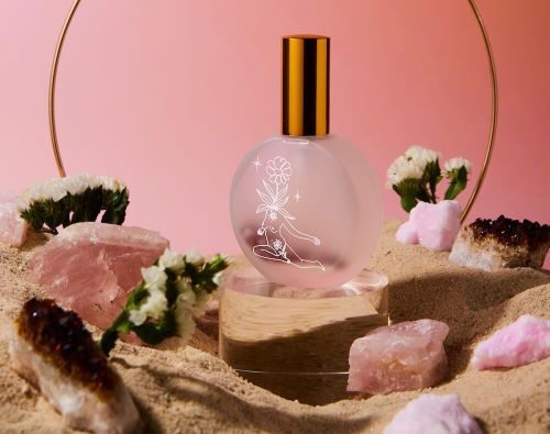 Radiate body mist back of bottle