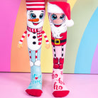 Santa & Snowman Socks Age 3-5