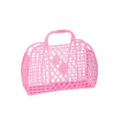 Retro basket small neon pink