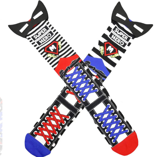 Superhero Socks Age 3-5