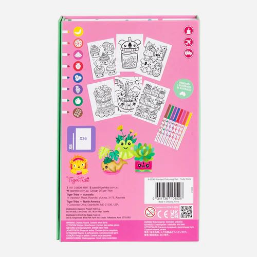 Back of Box Scented Colouring fruity cutie