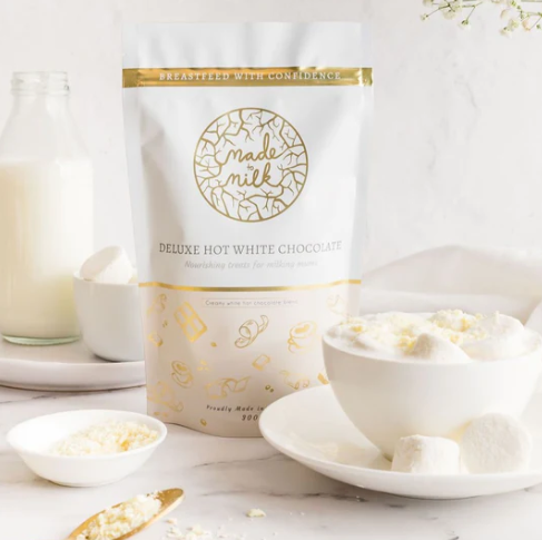 Made to milk deluxe lactation hot white chocolate mix