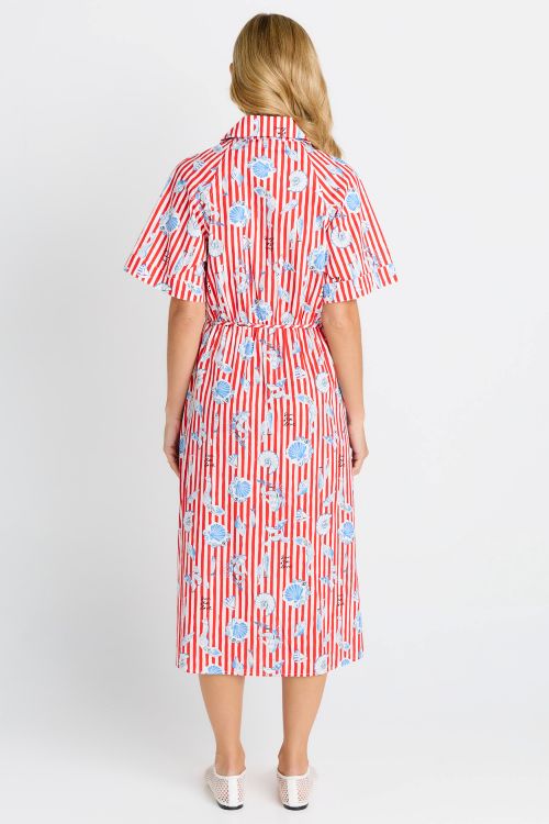 amalfi maxi dress amalfi print back