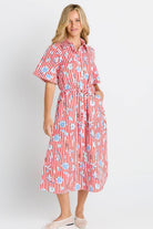 side on of the amalfi maxi dress with pockets