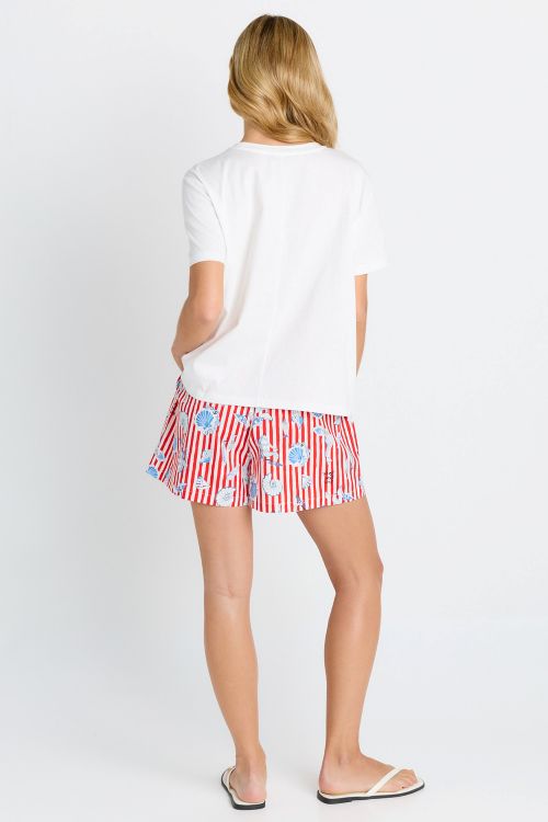 back of the amalfi short in amalfi print