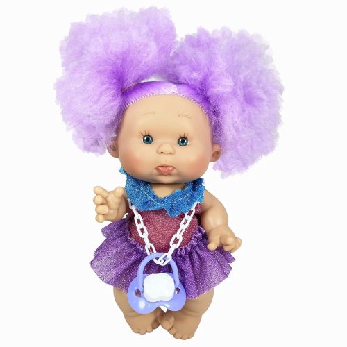 Baby doll pepote cotton candy purple hair